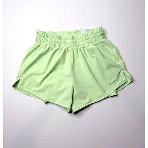 Nike Dri-FIT 2 In 1 Running Shorts Womens Small Volt Green Lined Athletic Gym